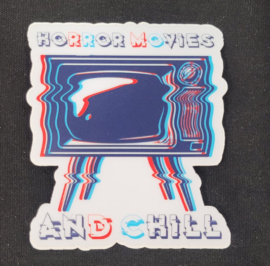 Horror movies and chill sticker