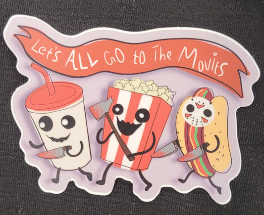 Let’s go to the movies sticker