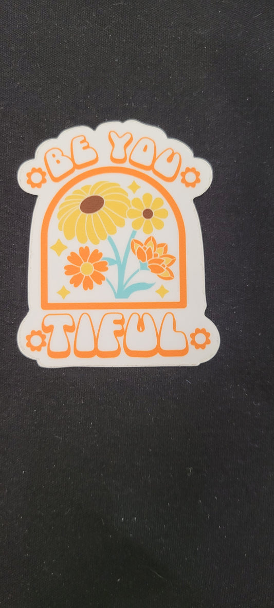 Be*You*Tiful Matte Vinyl Sticker