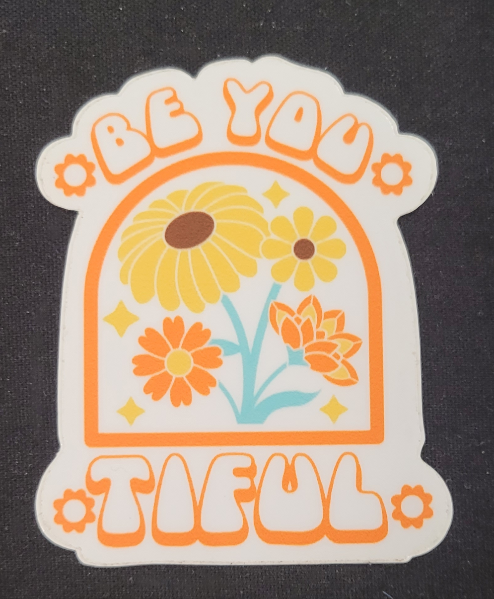 Be*You*Tiful Matte Vinyl Sticker