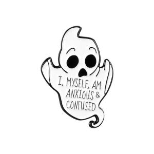 I, Myself, am Anxious & Confused Enamel pin