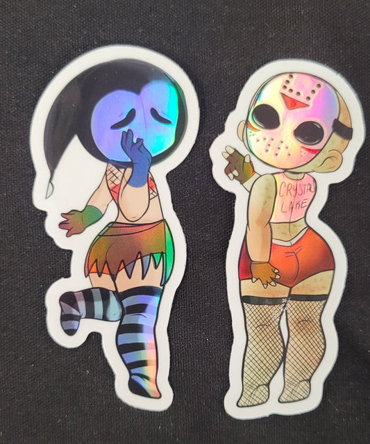 Slasher Pinups Holo Stickers