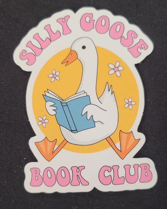 Silly Goose Book Club Matte sticker