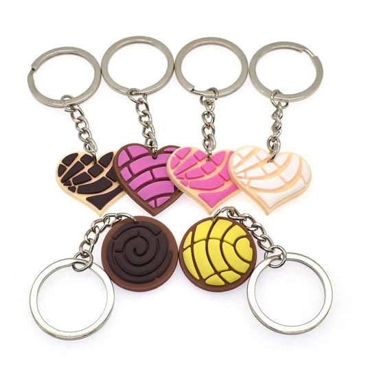 PVC Concha Themed Keychains