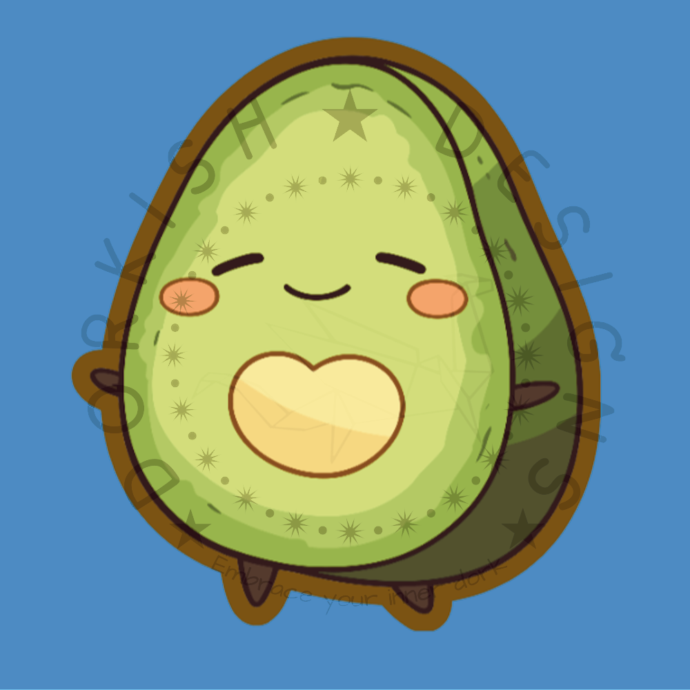 Lovely Avocado Sticker