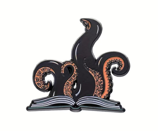 Tentacle Book Enamel pin