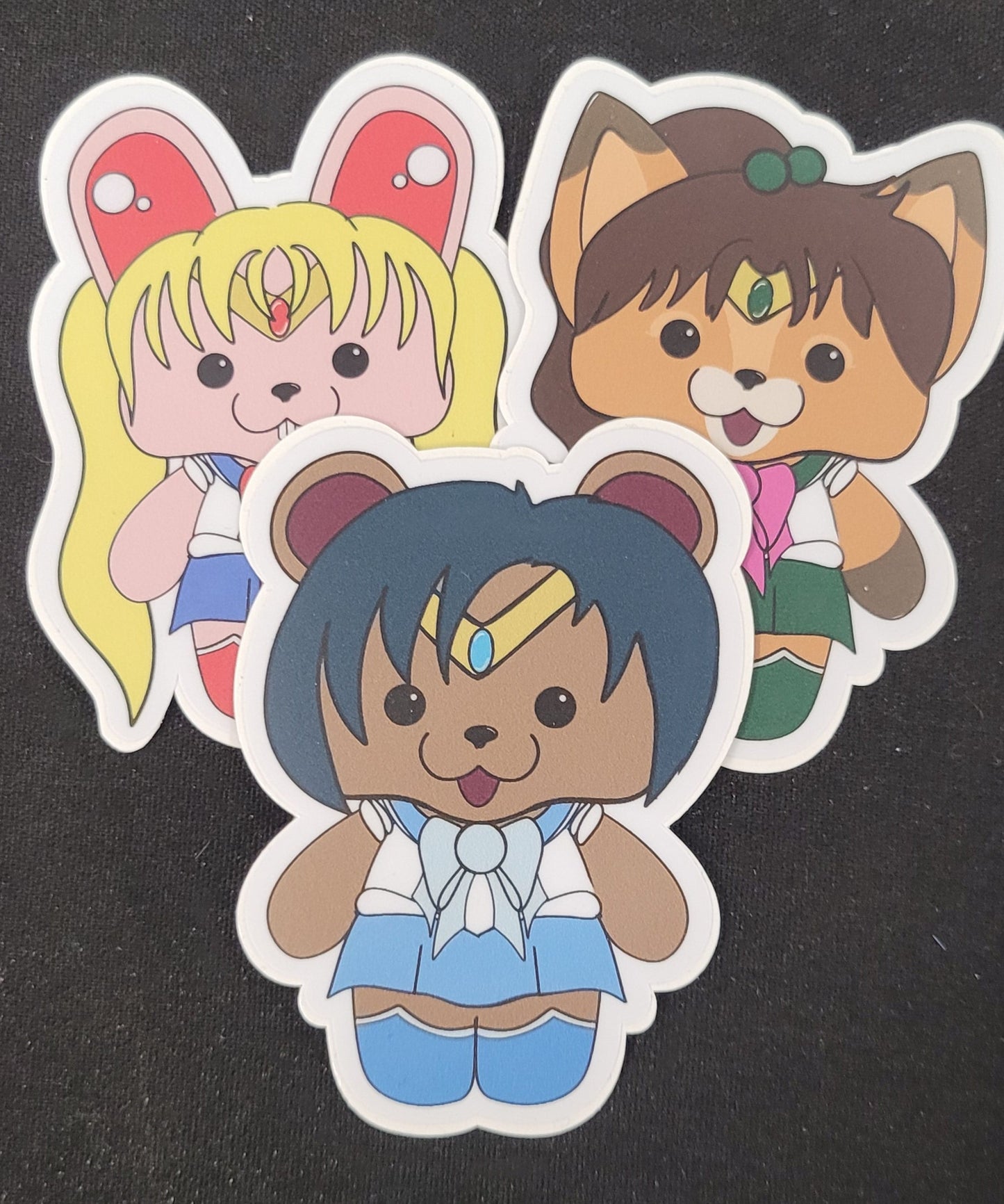 Sailor Scouts - Animals Matte Sticker