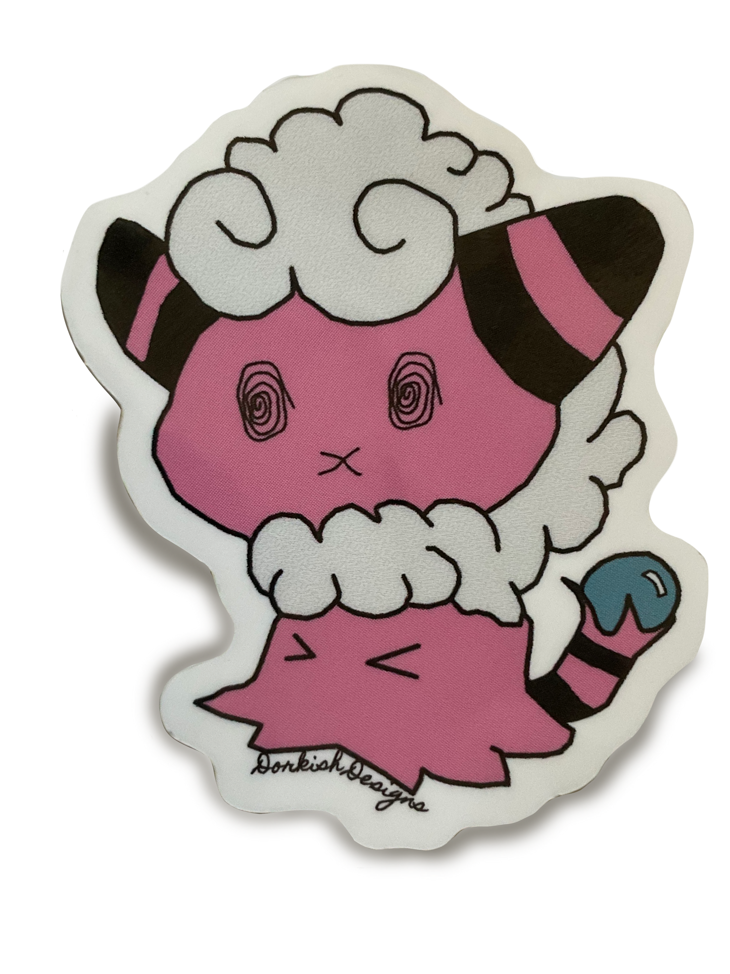 Mimikyu Cosplay Glossy Vinyl Stickers
