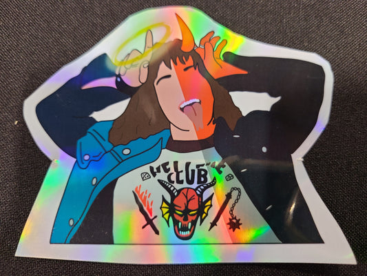 Eddie Munson Holographic Sticker