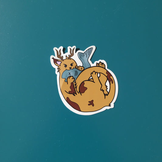 Kitty-Lope Matte Vinyl Sticker