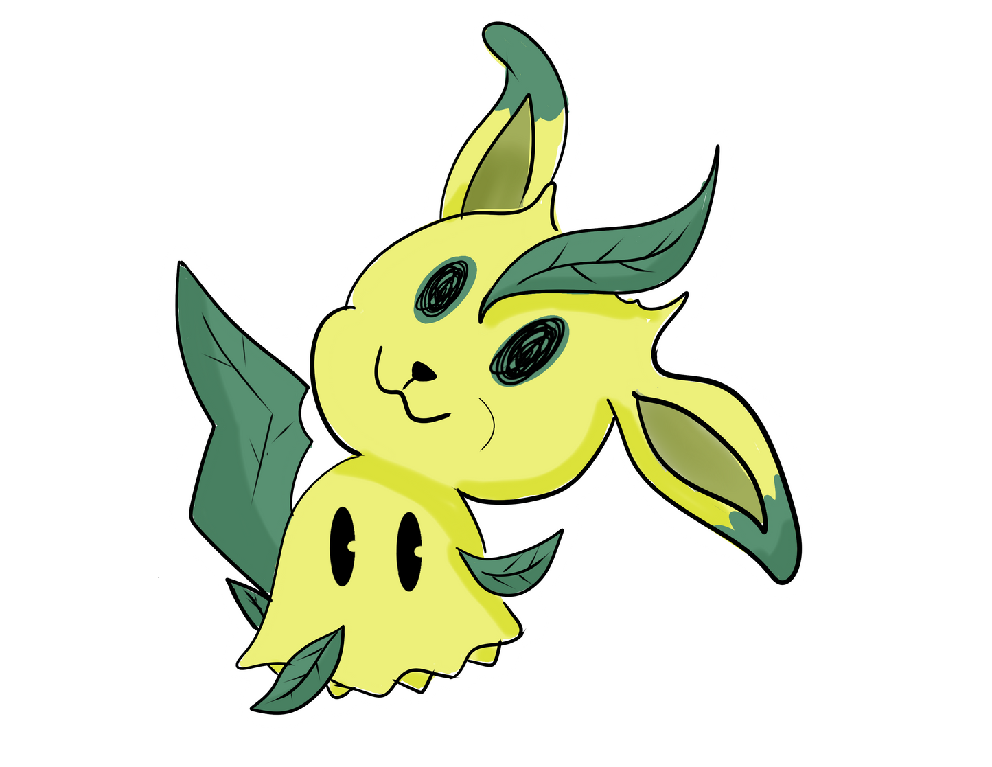 Mimikyu Cosplay Glossy Vinyl Stickers