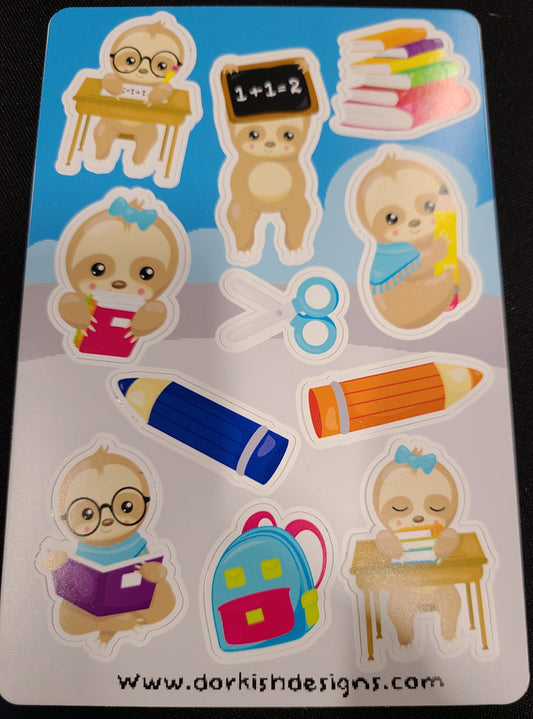 Sticker Sheet: Sloths