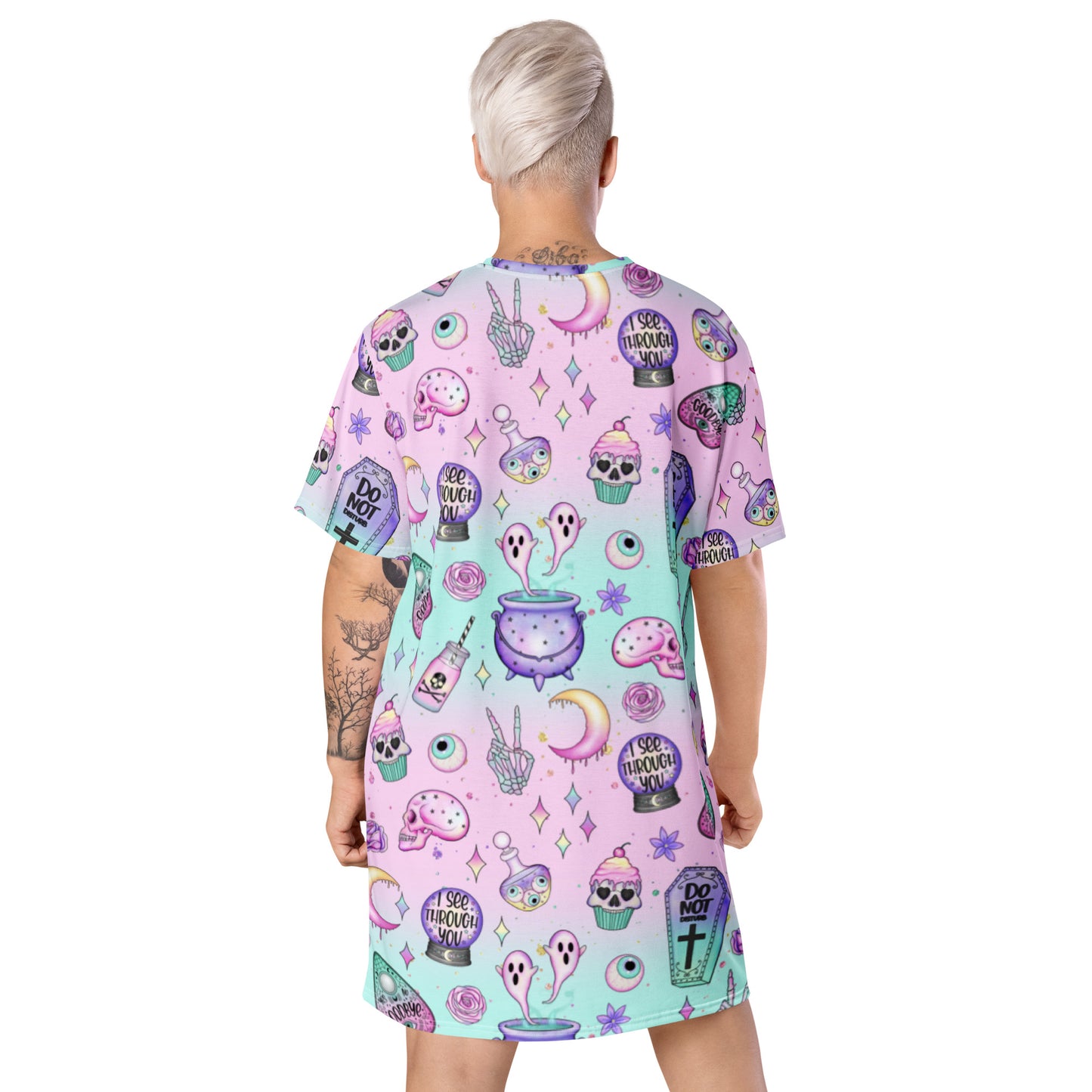 Pastel Goth T-shirt dress