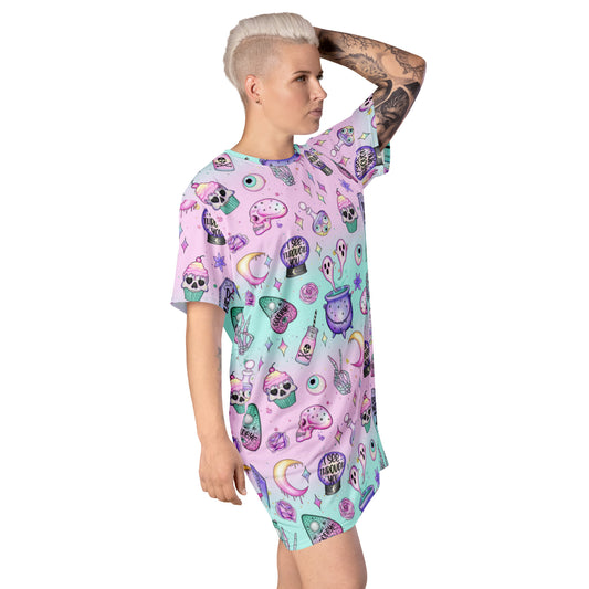 Pastel Goth T-shirt dress