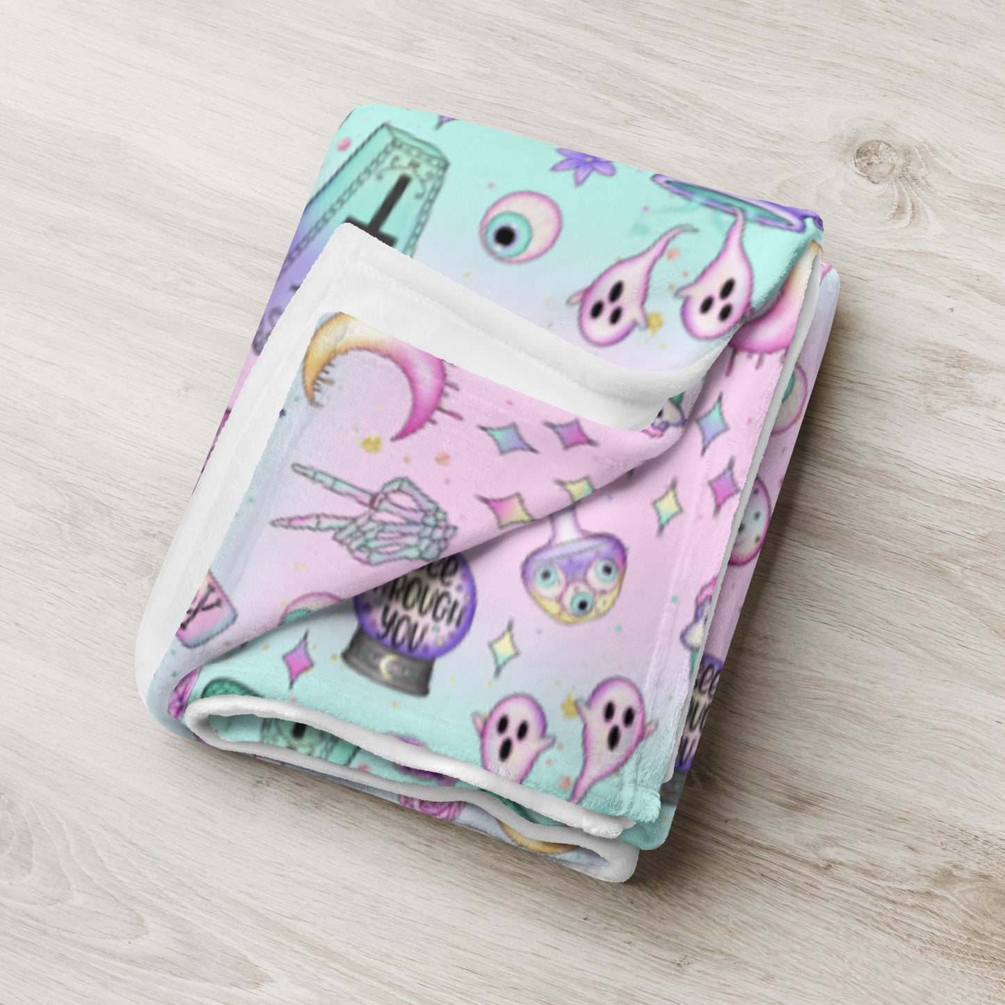 Pastel Goth Throw Blanket