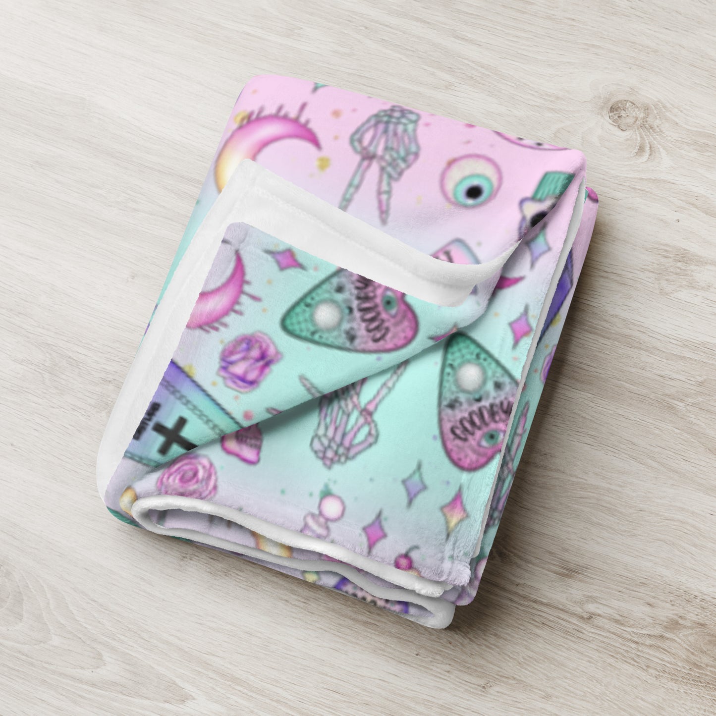 Pastel Goth Throw Blanket